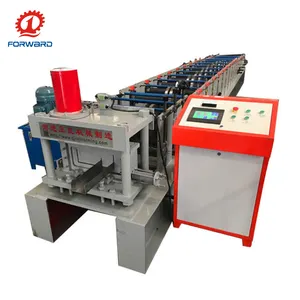 New Condition and Colored Steel Tile Type Hydraulic cutting Steel Profile Channel Shape Metal c z Purlin Roll forming Machine