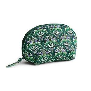 Sac à cosmétiques en coton en forme de coquille de 6 pouces sac de maquillage de voyage en plein air avec motif de diamant sac à fermeture éclair souple pour les femmes - Product Image 2
