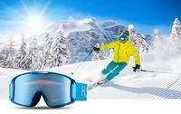 Nouveau design Logo personnalisé Protection UV400 Lunettes de neige Lunettes de snowboard Lunettes de ski