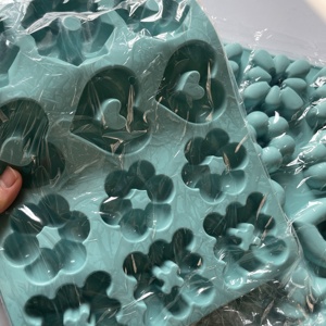 Moules en silicone pour biscuits et desserts à 12 cavités, <span class=keywords><strong>forme</strong></span> de fleur et de cœur, <span class=keywords><strong>moule</strong></span> à pâtisserie pour biscuits - Product Image 4