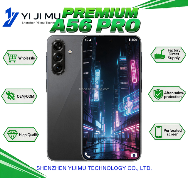 2026 NEW A56 PRO 16G+1TB Android 16 5G Smartphone 7.3 Inch Gaming Phone Built-in Pen 108MP Rear Camera Credit Card Supported