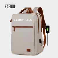 Mochila para Portátil con Logotipo Personalizado, Impermeable, para Viajes, Trabajo, Mujeres y Hombres, con USB