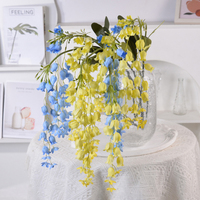 Lonceng Angin Bunga Lily of the Valley Buatan; Dekorasi Gantung untuk Aula Pernikahan, dan Rangkaian Bergaya Monet; Dekorasi Rumah