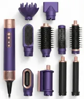 Sèche-cheveux 6-en-1 Styler, Sèche-cheveux mon-étape, Lisseur professionnel, Fer à boucler, Outils de coiffage, Brosse à air chaud, Styler enveloppant