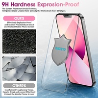 Premium Vente en gros Vente chaude 2 Packs 9H Protecteur d'écran en verre trempé pour iPhone 14 13 12 11 Pro Max X XS XR MAX 8 7 6 Plus