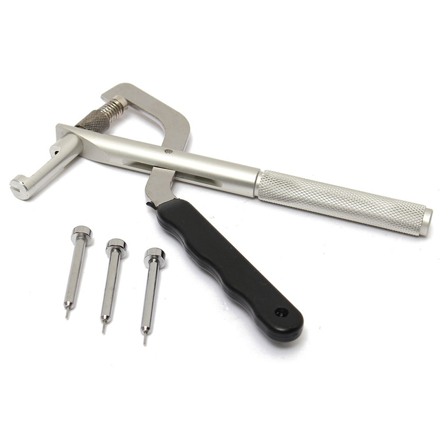 All Metal Watch Tools Band Link Adjuster Remover Pliers with 3 Spare Pins
