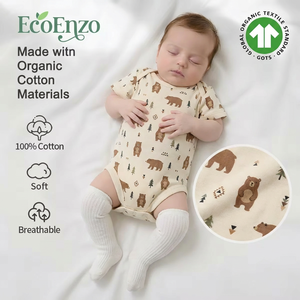 Combinaisons pour bébé certifiées GOTS, 100% coton biologique, vêtements pour bébé, broderie, vêtements pour bébé garçon nouveau-né, fabricant sur mesure - Product Image 1