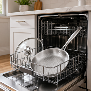 <span class=keywords><strong>Wok</strong></span> en titane pur avec couvercle 12 pouces, antiadhésif, chauffe-beurre, poêle à frire pour steak, petit format, martelé, en titane pur - Product Image 3