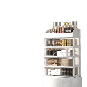 Cosmetic Organizer Drawer Storage <b>Box</b> With Transparent Drawers Desktop <b>Makeup</b> Storage Stackable 2L Capacity - Product Image 5