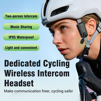 Écouteurs de sport extrêmes haut de gamme pour l'extérieur, étanches IPX5, casque interphone 520m avec assistant vocal IA, écouteurs pour casque de cyclisme