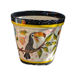 Maceta de Cerámica Mexicana Pintada a Mano - Product Image 3