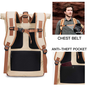 Custom New Arrival Custom Color Woman Rolling Daypack <b>Recycled</b> Roll Top Travel Waterproof <b>Backpack</b> - Product Image 6