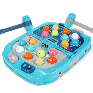 Jeu d'activités en promotion pour bébés et enfants : Jouet musical interactif éducatif lumineux avec mode PK - Tape-taupe - Product Image 1