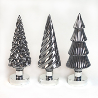 Dekorative schillernde Glas verzierung führte leuchten Dekor Weihnachten Weihnachts baum Innen Tischplatte Herzstück Lieferanten Verkauf zum Verkauf
