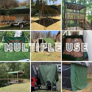 Teloni in tela cerata resistente da 13 once, 10x12 piedi, su misura, con occhielli antiruggine per tende da campeggio, tettoie, tetto, impilamento legna - Product Image 6