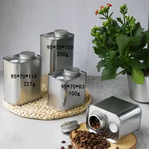 Coffee beans sealed cans outdoor camping tinplate box food grade packaging storage fresh-keeping breathing tin cans wholesa