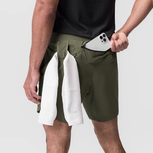 Shorts de sport pour hommes avec logo OEM, activités de plein air, taille élastique, séchage rapide, vêtements de sport pour hommes - Product Image 4