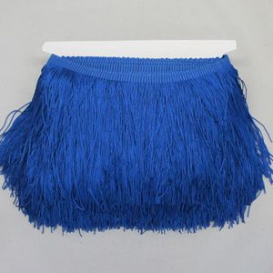 15 cm doble línea <span class=keywords><strong>de</strong></span> poliéster encriptado bigote borla encaje accesorios Chainette Trim adornos flecos - Product Image 2