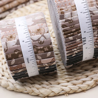 Rouleau de gelée matelassée en tissu 100% coton personnalisé Rouleau de gelée de couture d'impression de patchwork de vêtements faits à la main