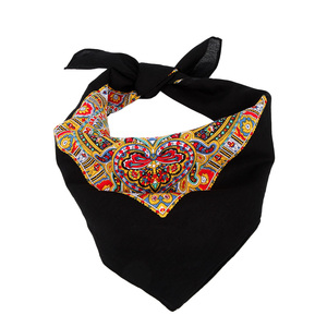 Foulard in Cotone Multiuso con Stampa Personalizzata Paisley, Bandana Quadrata per Esterni con Logo Personalizzato - Product Image 6