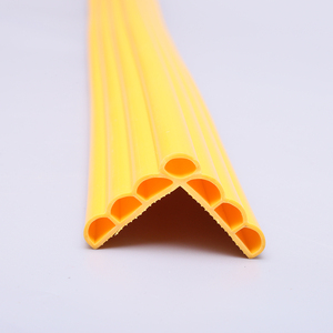 Bande de protection <span class=keywords><strong>d</strong></span>'angle en forme de L, protection de bord mural souple anti-collision en PVC/caoutchouc, bande de sécurité auto-adhésive - Product Image 2