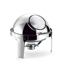 Ensemble chauffe-plats rotatif pour plats de restaurant et d'hôtel Roll Top