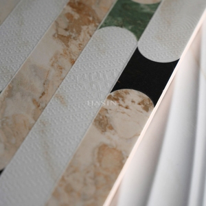 Piastrelle in Porcellana con Design Classico Italiano, Motivo Floreale in Rilievo, Effetto Marmo Opaco Rustico per Balconi, Pareti e Pavimenti del <span class=keywords><strong>Bagno</strong></span> - Product Image 6