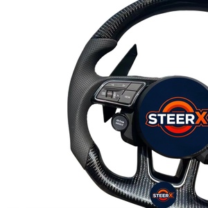 Volante de Fibra de Carbono Personalizado Compatible con <span class=keywords><strong>Audi</strong></span> <span class=keywords><strong>A1</strong></span> A3 A4 A5 A6 A7 <span class=keywords><strong>RS</strong></span> R8 RS3 C7 Q5 Q7 S3 8V B8 B9 S4 Q3 Q8 TT - Product Image 2