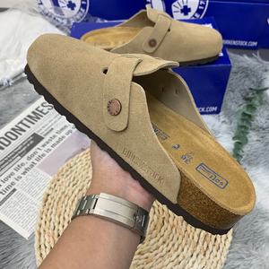 Birkenstocks Confortables d'Hiver pour Femmes, <span class=keywords><strong>Sandales</strong></span> Compensées, Chaussettes à Semelle Épaisse, Cuir Véritable, Bois, Faux Cuir, Fourrure - Product Image 6