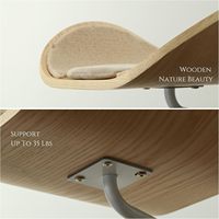 Hamac de bureau pour chat Work Buddy Home Office avec un espace confortable pour les animaux de compagnie pour des moments de convivialité tout en permettant à votre chat de se reposer