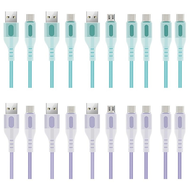 PD 60W LED Indicator Light Silicone USB C to C Fast Charging Cable Private Mold Flexible Durable C to L Charger Data Cord