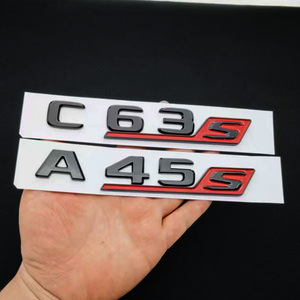 Adesivo per Auto 3D in ABS Nero Lucido con Lettere A35 A45 C63 A180 S per <span class=keywords><strong>Mercedes</strong></span> <span class=keywords><strong>Benz</strong></span>, Accessori Decorativi - Product Image 3