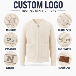 Nuevo Cárdigan de Punto Para <span class=keywords><strong>Hombre</strong></span> Otoño e <span class=keywords><strong>Invierno</strong></span> Tendencia de Moda Color Sólido Suelto Casual Talla Grande - Product Image 3