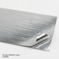 Etiquetas Metálicas Cepilladas Premium para Frascos - Pegatinas Sintéticas de Lujo en Plata y Oro para Protección de Marcas de Alta Gama