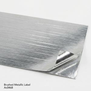 Etiquetas Premium para Viales de Péptidos con Acabado Metálico Cepillado - Pegatinas Sintéticas de Lujo en Plata y Oro para Protección de Marcas de Alta Gama - Product Image 2