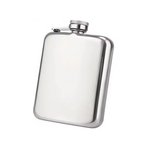 Meilleures ventes : Gourde carrée 301-400ml avec tige de connexion en acier inoxydable 304, gourde à whisky portable, bouteille de vin pour l'extérieur - Product Image 5
