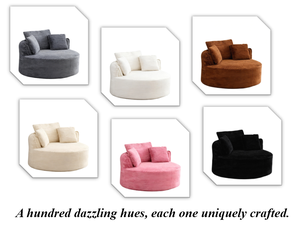 Large Sized Corduroy Boneless Soft <strong>Sofa</strong> No Assembly Required with Pillows Removable and Washable Multi Seater <strong>Sofa</strong> - Product Image 3