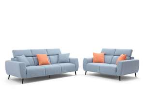 Ensemble de canapé d'angle de style européen en tissu violet foncé avec fauteuil pour salon canapé en bois d'hôtel combinaisons de couleurs canapé - Product Image 3