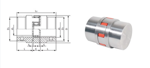 ข้อต่อแบบยืดหยุ่น EBM Steel Hub Rotex 19 รุ่น Flexible Jaw Coupling Spider 92 Shore a T-PUR สีส้ม ทำจากอีลาสโตเมอร์ สำหรับเซอร์โวมอเตอร์ OEM - Product Image 4