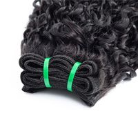 Vente en gros chaude paquet de cheveux de lutin 100g par paquet double dessiné extension de cheveux bouclés Pissy 100% cheveux humains