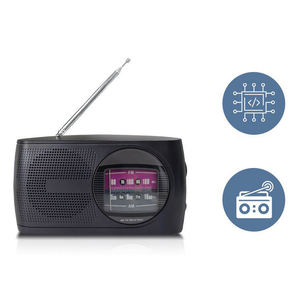 Radio Portátil Clásica AM/FM de Dos Bandas con Altavoz Integrado, Antena Telescópica y Asa, Alta Fidelidad - Product Image 5