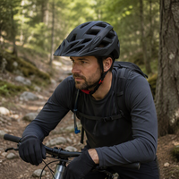 Casque de vélo moulé monobloc réglable pour le cyclisme, le VTT et la protection de la tête en extérieur