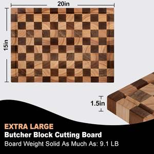 ZC Custom Gravur Hack klötze Bulk Schneide bretter Nachhaltiges Endkorn Schneide brett für den Küchen gebrauch - Product Image 3