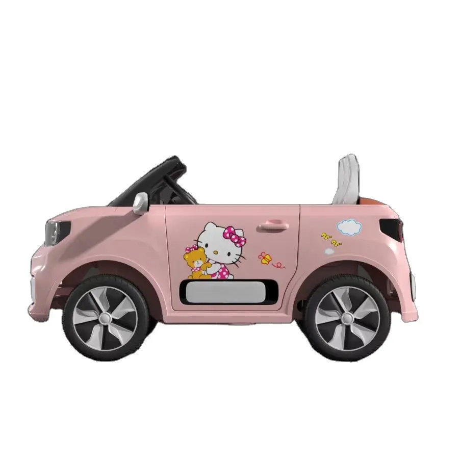 Super Septembre voiture electrico nios 24 vente en gros 2 places voiture rose jouets filles voiture électrique télécommande pour enfants