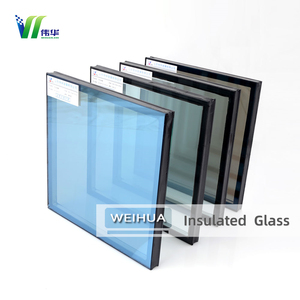 Cong nhiệt tăng cường thủy tinh 6mm + 12A + 6mm bán Tempered đôi kính hồ quang hình Low E tráng cách điện tường Rèm Kính - Product Image 5