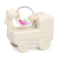 Jouets de bain en silicone pour enfants - Camions de construction flottants et jouets à presser pour bébés - Vente en gros OEM à prix promotionnel