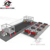 Крытый ниндзя препятствия курс спортивное оборудование ниндзя тренировочное препятствие