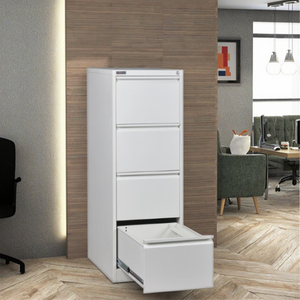 Archivador Metálico Vertical de 4 Cajones, Mueble de Oficina Moderno, Gabinete de Acero con Cajones - Product Image 1