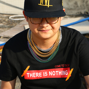 Collana a <span class=keywords><strong>Catena</strong></span> <span class=keywords><strong>Cubana</strong></span> Spessa Hip Hop da 12mm 14mm per Uomo, in <span class=keywords><strong>Acciaio</strong></span> Inossidabile Placcato Oro 14k 18k, Vendita all'Ingrosso - Product Image 5