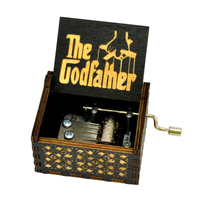 Caja de Música Personalizada con Diseño de El Señor de los Anillos Cortada a Láser con Manivela, Buen Sonido, Mini Artesanía para Decoración del Hogar